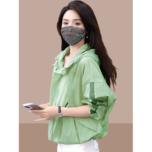 防曬衣外套女時尚防曬服開衫夏季薄款2025新款洋氣小個子連帽上衣