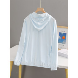 UPF50+冰絲防曬衣女連帽薄2025年夏季新款防紫外線透氣爆款防曬服