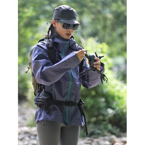 葡萄紫色輕薄連帽防曬衣女夏季多巴胺穿搭速乾戶外登山沖鋒衣外套