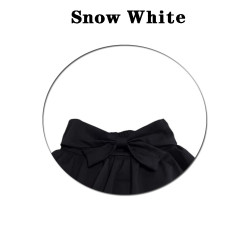 Snow White長腿特效甜美少女感蝴蝶結褲裙夏季2023簡約黑色百搭裙