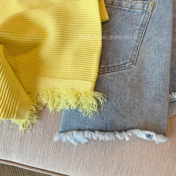 專櫃撤廻剪標法式黃色小香風針織背心女夏季新款外穿高級無袖上衣