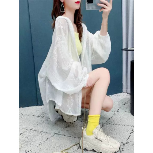 冰絲防曬衣女2025新款夏季歐貨連帽洋氣上衣寬鬆輕薄透氣開衫外套