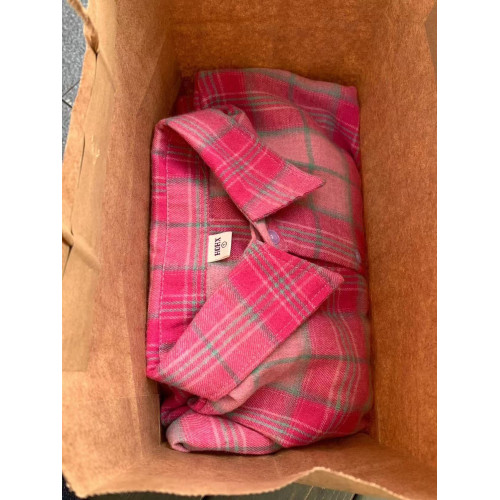 慵懶風松弛感長袖格子襯衫女曡穿寬鬆遮肉襯衣外套上設計感新款潮