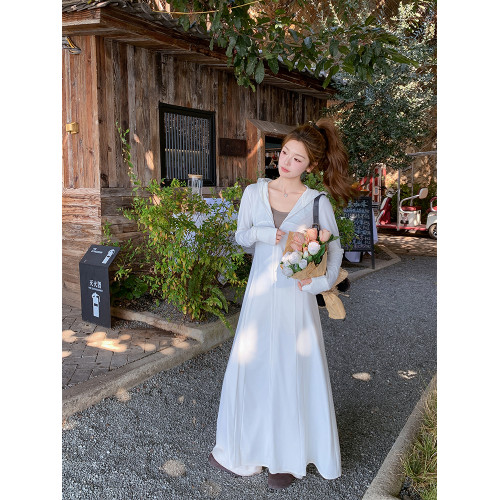 防曬衣女2025夏季新款原紗冰絲全身防曬服外套超長款修身防曬裙