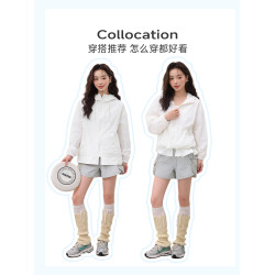 MJstyle荷葉邊開衫防曬衣女2026新款夏季防紫外線戶外時尚防曬服