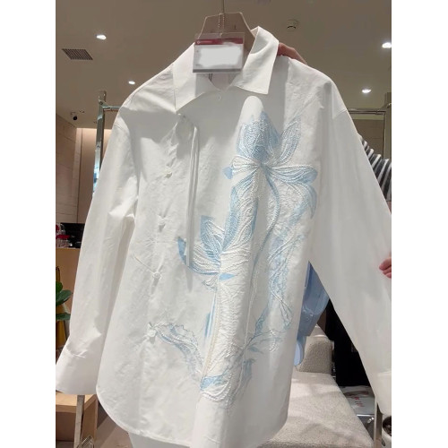 2026早春季新款復古新中式刺綉襯衫女設計感高級襯衣上衣潮