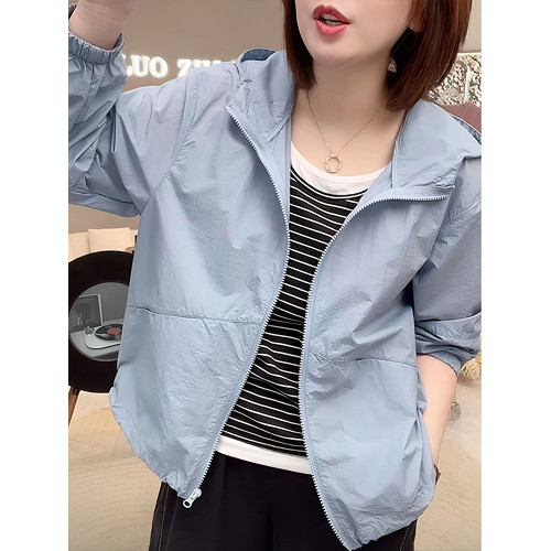 輕薄防曬衣女2025年新款夏季寬鬆顯瘦短款外套透氣遮陽休閒防曬服