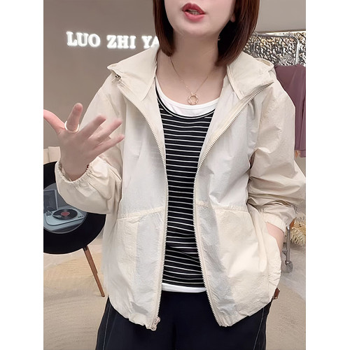 輕薄防曬衣女2025年新款夏季寬鬆顯瘦短款外套透氣遮陽休閒防曬服