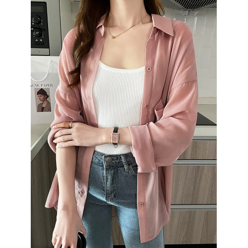 天絲防曬衣女2025新款夏季防曬衫襯衣寬鬆開衫透氣防曬服襯衫上衣