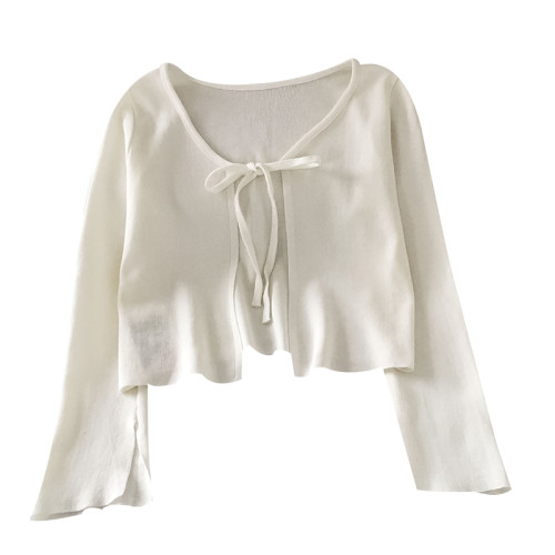 2025夏季新款法式針織開衫外套女防曬服小衆披肩夏季配裙子上衣服