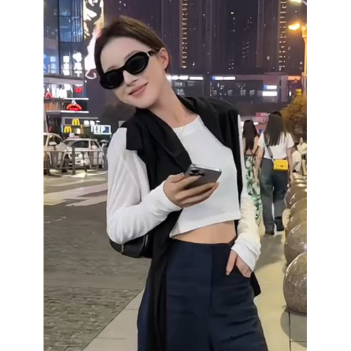 夏季薄款防曬衣女2026新款白色t恤小個子寬鬆百搭休閒短款上衣服