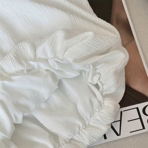 專櫃撤廻剪標小清新優雅掛脖花朵雪紡衫女夏新款氣質圓領無袖上衣