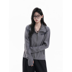 【坐吃山空】秋季戶外速乾冰感防曬衣防紫外線寬鬆薄款透氣外套潮