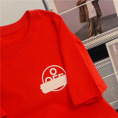 撿漏2025年夏季新款紅色元氣短袖T恤男女學生潮流寬鬆圓領情侶ins