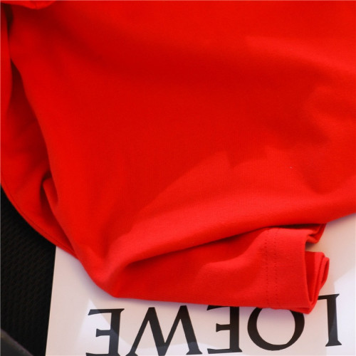 撿漏2025年夏季新款紅色元氣短袖T恤男女學生潮流寬鬆圓領情侶ins