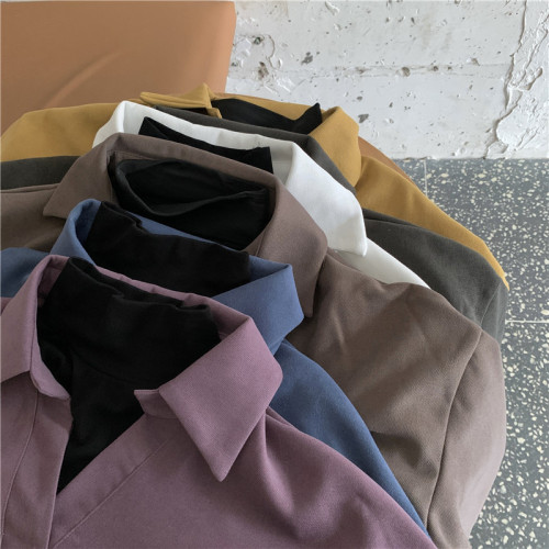 胖mm白色假兩件襯衫女春秋季2025年新款設計感長袖內搭外穿上衣服