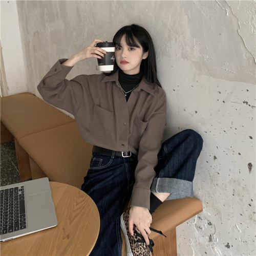 胖mm白色假兩件襯衫女春秋季2025年新款設計感長袖內搭外穿上衣服