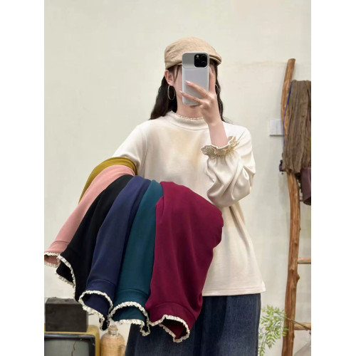 1103雙面德榮花邊拼接打底 胸圍134衣長65