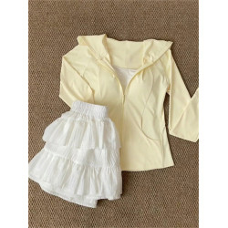 淺黃色冰絲連帽防曬衣女夏季2025新款輕薄透氣瑜珈防曬服戶外外套