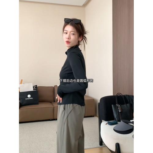 黑色立領拉鍊長袖防曬衣女夏季新款時尚戶外運動修身顯瘦薄款外套