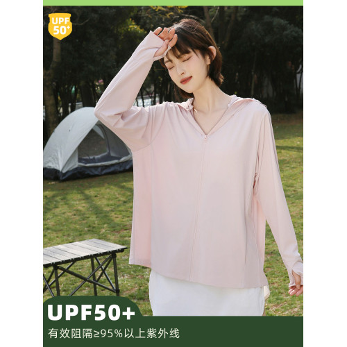2025新款防曬衣女夏季防紫外線冰絲戶外輕薄寬鬆涼感透氣防曬服