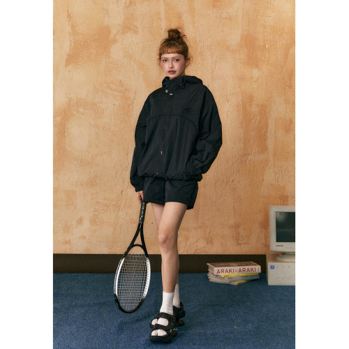 EZEK防紫外線連帽防曬衣女戶外UPF50+防曬服五分短褲兩件套套裝