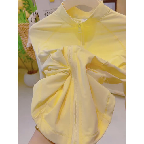 時尚減齡多巴胺穿搭戶外長袖防曬衣女裝夏季收腰薄款正肩立領外套