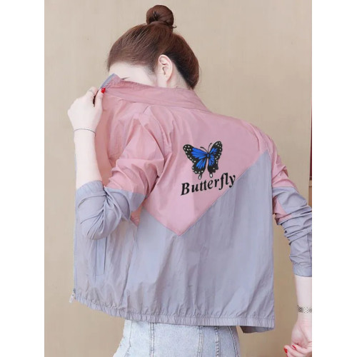 防曬衣小個子2023年夏季新款輕薄透氣上衣短外套韓版修身外套潮