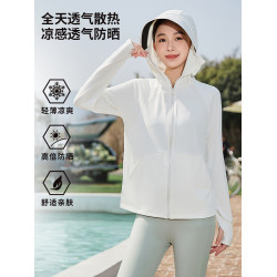 原紗冰絲防曬衣女款2025夏季涼感寬鬆百搭防曬服戶外透氣輕薄外套