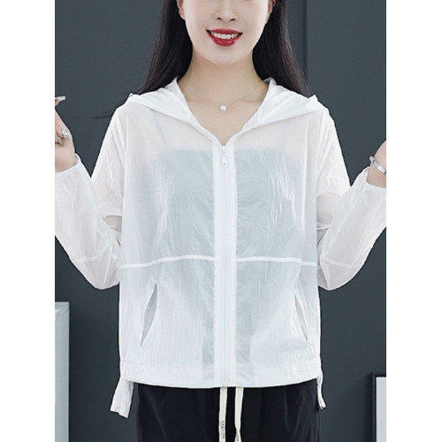 小個子防曬薄款短外套女夏季2025新款休閒百搭洋氣女士開衫防曬衣