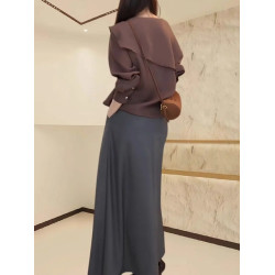 大碼女韓系寬鬆不規則拼接襯衫早春2026新款胖mm顯瘦獨特絕美上衣