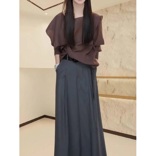 大碼女韓系寬鬆不規則拼接襯衫早春2026新款胖mm顯瘦獨特絕美上衣