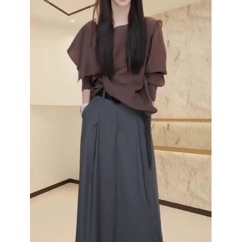 大碼女韓系寬鬆不規則拼接襯衫早春2026新款胖mm顯瘦獨特絕美上衣