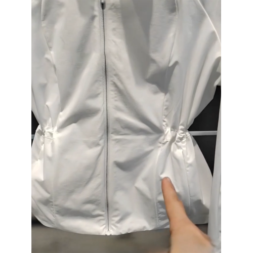 美式簡約高級洋氣時髦白色防曬服女2025年夏新款休閒顯瘦立領上衣