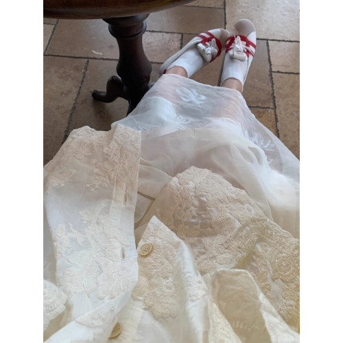 新中式天絲刺綉上衣2025夏季新款小衆蕾絲連帽防曬衣慵懶寬鬆襯衫