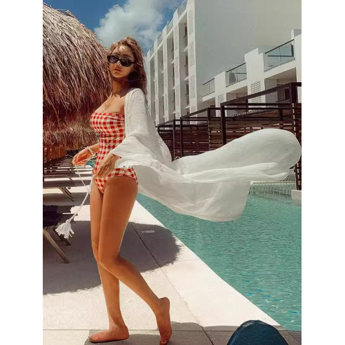 海島度假波西米亞海灘防曬衣比基尼泳衣罩衫鏤空外套沙灘開衫外搭