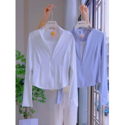 十三行韓版時尚休閒百搭洋氣防曬衣女裝新款薄款透氣戶外運動外套