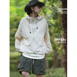 男女通用戶外輕薄透氣速乾防紫外線防曬衣女裝2025新款夏季沖鋒衣