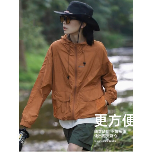男女通用戶外輕薄透氣速乾防紫外線防曬衣女裝2025新款夏季沖鋒衣