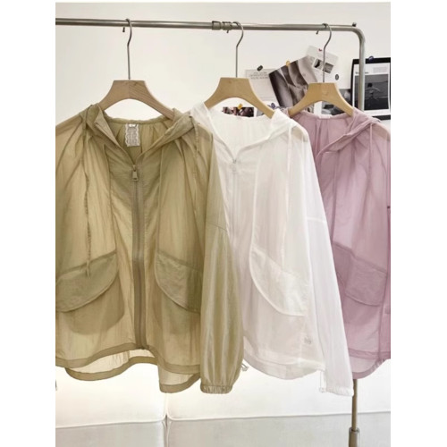 超輕薄防曬衣女2025夏季新款休閒透氣防風皮膚衣寬鬆短款連帽外套