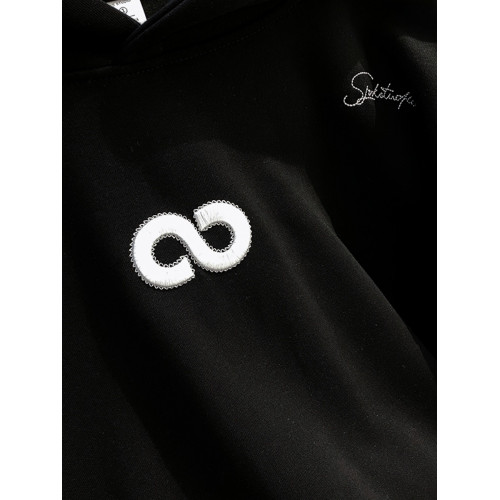 重磅純棉連帽加絨衛衣女春秋新款美式復古vintage潮牌ins秋冬休閒