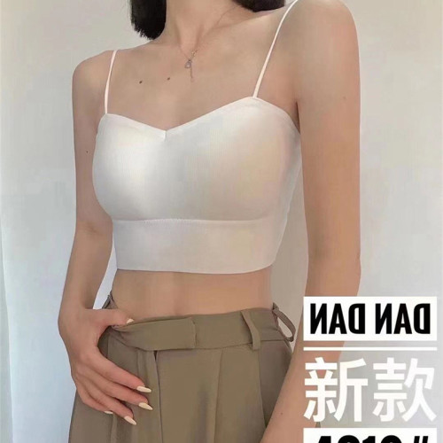 別致小吊帶背心女美背文胸一體內衣西裝內搭打底抹胸上衣夏季外穿