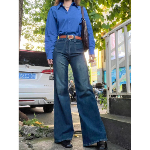 早春純棉顯白藍色襯衫女2025春裝新款曡穿內搭長袖襯衣上衣薄外套