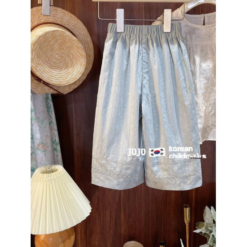 女寶寶韓版透氣防蚊褲秋季2025新款小女孩秋款百搭休閒薄款濶腿褲