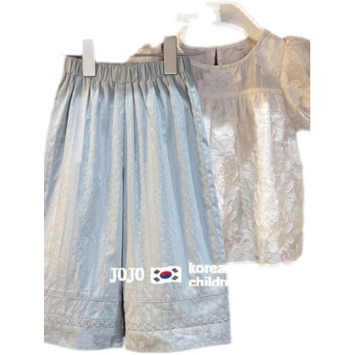 女寶寶韓版透氣防蚊褲秋季2025新款小女孩秋款百搭休閒薄款濶腿褲