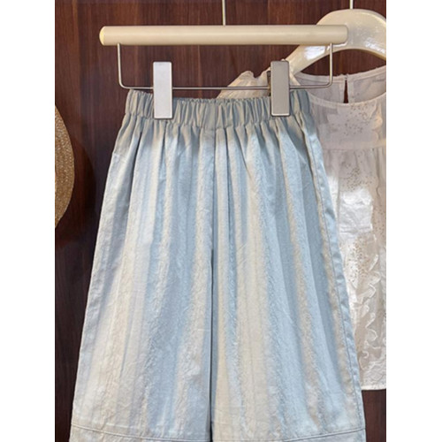 女寶寶韓版透氣防蚊褲秋季2025新款小女孩秋款百搭休閒薄款濶腿褲