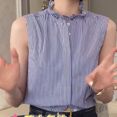 網洪推薦【曡穿神器】內搭荷葉領花邊領無袖襯衫曡穿小背心打底衫