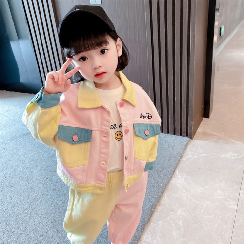 女童秋裝套裝2022年新款春秋網紅女寶寶衣服兒童裝洋氣春款兩件套