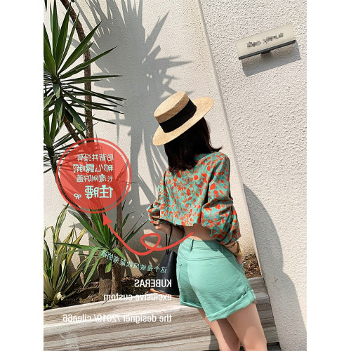 小香風襯衫套裝2025年春夏新款女網紅港風復古chic時尚短褲兩件套