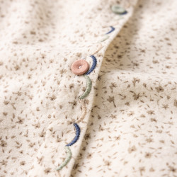 文藝小清新碎花印花磨毛長袖襯衫秋冬新款日系學院風寬鬆曡穿上衣